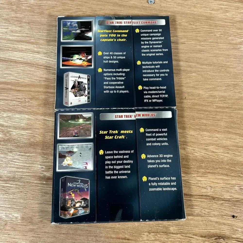 Gamefest Star Trek‎ Classics Dual Jewel Case PC CD-ROM 3 Games Sealed